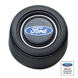 Horn Button High Rise Black Anodized Ford Oval Logo